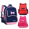 Breathable Lightweight Shoulders Backpack for Elementary School Girls School Bags Kids Cute Bow Nylon Bag