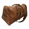 Goat Leather Brown Gym Duffel Travel Luggage Genuine Men Bag Bags Vintage
