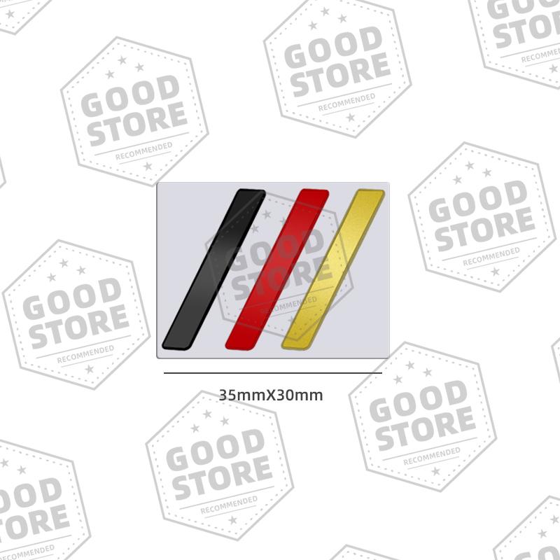 Metal Car Body Italy Germany France Tricolor Decorative Strips Badge 3D Emblem Rear Trunk Sticker For Peugeot 107 208 2008 308