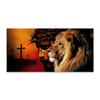 Lion and Jesus Oil Painting Wall Poster Printing Religious Christian Art Picture Living Room Bedroom Home