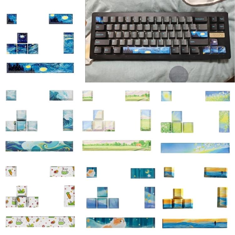 8 клавишные кастомные механические клавиатуры колпачки клавиш ESC Enter 6.25u пробел PBT оригинальный профиль новинка крышка клавиши клавиатуры DIY