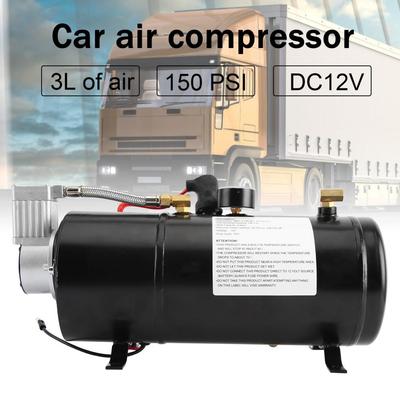 3L DC12V воздушный компрессор комплект большой объем воздуха реле давления металлический бортовой труба воздушный компрессор для пневматического гудка аксессуары