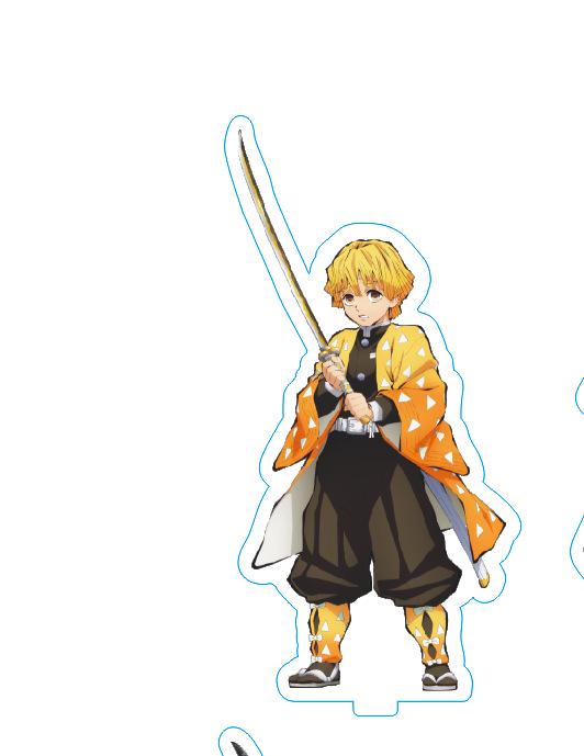 Акриловая подставка с изображением Танджиро и персонажей из «Истребителя демонов» — Идеально для украшения стола и в качестве подарка