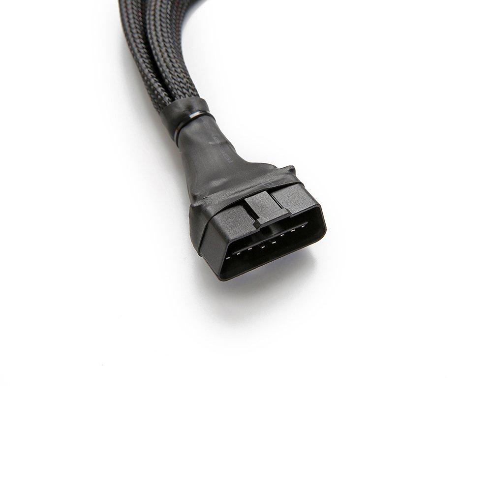bbfly-B6 OBD2 Splitter OBDII Extension Cable Adapter (1FT/30CM) (1Pack)