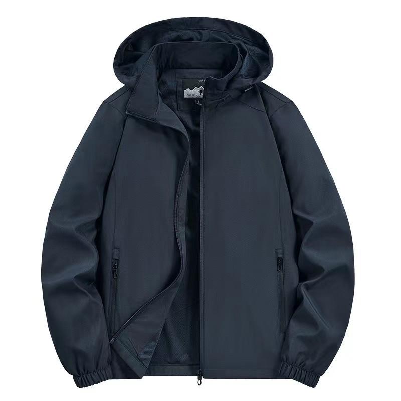 Мужские куртки весна-осень уличное ветрозащитное повседневное пальто с капюшоном куртка ранней весны тренд
