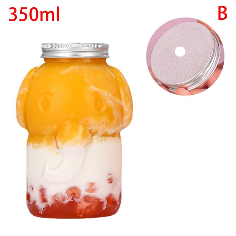 Бутылки для воды «Слон» 350 мл для молочного чая, кофе, сока, портативная чашка для питья, домашняя прозрачная бутылка для сока и напитков