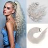 Синтетический длинный прямой вьющийся хвостик для наращивания волос резинка плетеный хвостик натуральный мягкий хвостик для женщин повседневная одежда