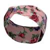 DX~~~ New Wide Brimmed Crossover Headband Lady's Bohemian Print Knitted Headband Sweat-wicking Bandana Sports Yoga Headband