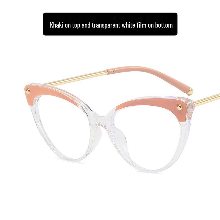 Оправа для очков TR90 в стиле ретро «кошачий глаз» с защитой от синего света для женщин