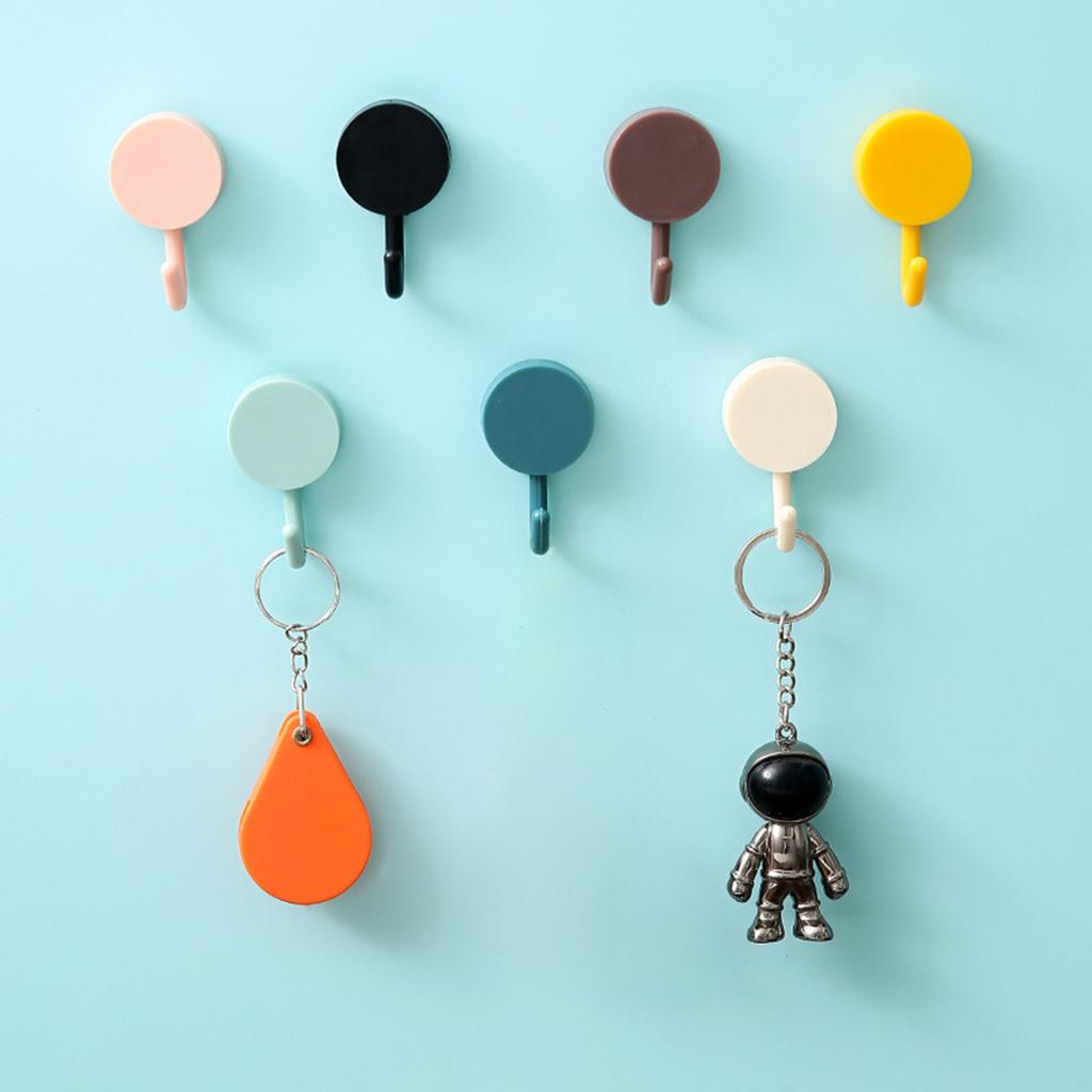 Самоклеящийся настенный крючок без повреждений, с сильной фиксацией, водонепроницаемый, для украшения ванной комнаты и кухни, крючок для ключей для организации дома