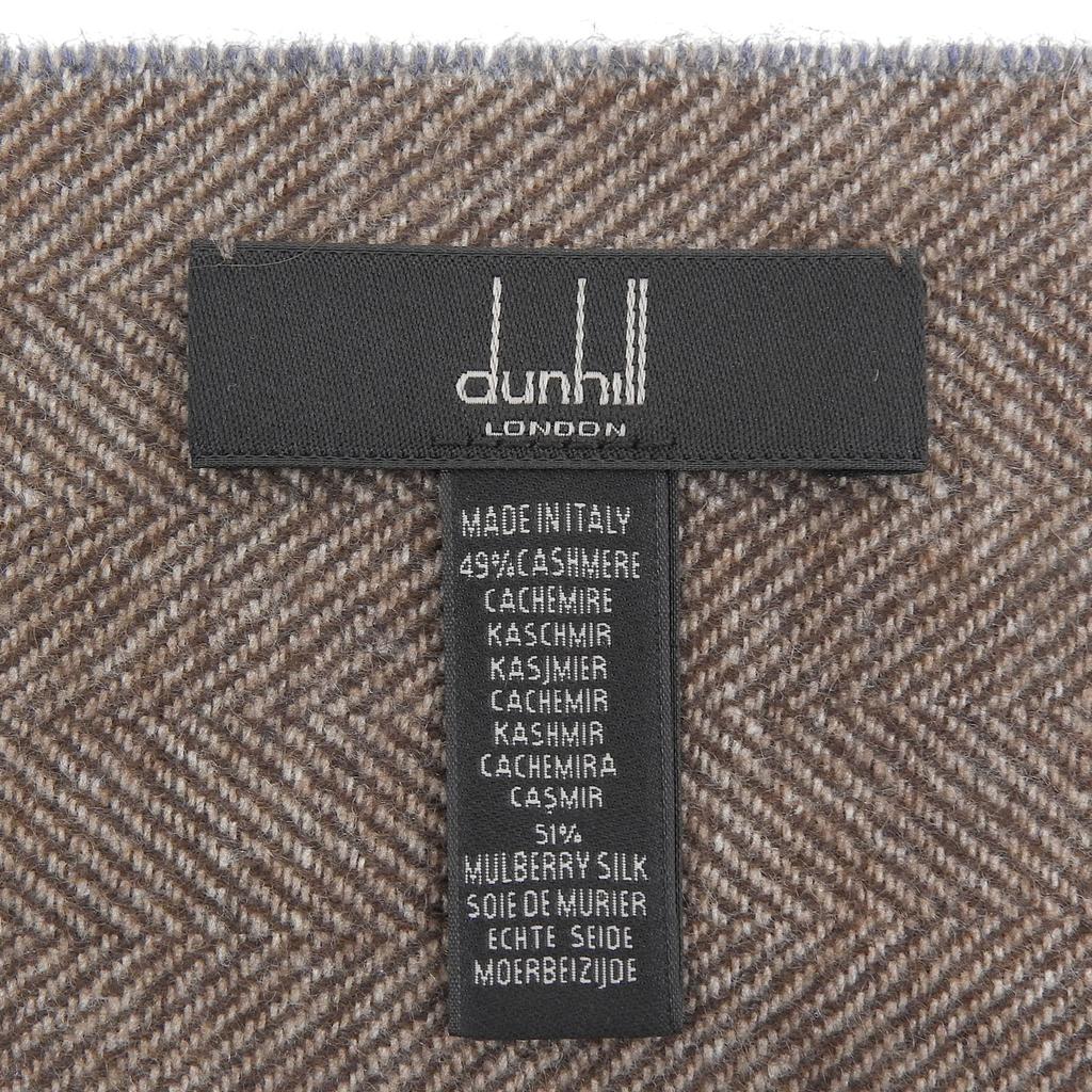 Отличный шарф Dunhill синий кашемировый мужской Б/у