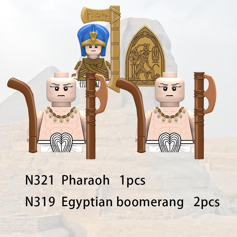 3 шт. Средневековые египетские солдаты строительные блоки замок орел рыцари фигурки копье убийца лук оружие меч военные кирпичи игрушки