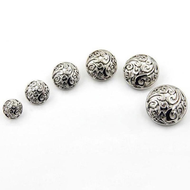 10 шт. пряжка костюм облачные кнопки модные металлические кнопки золотой цинковый сплав швейные аксессуары кнопки выдалбливают пальто