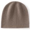 Autumn and winter new cashmere blended warm knitted big head circumference men's and women's cashmere hats