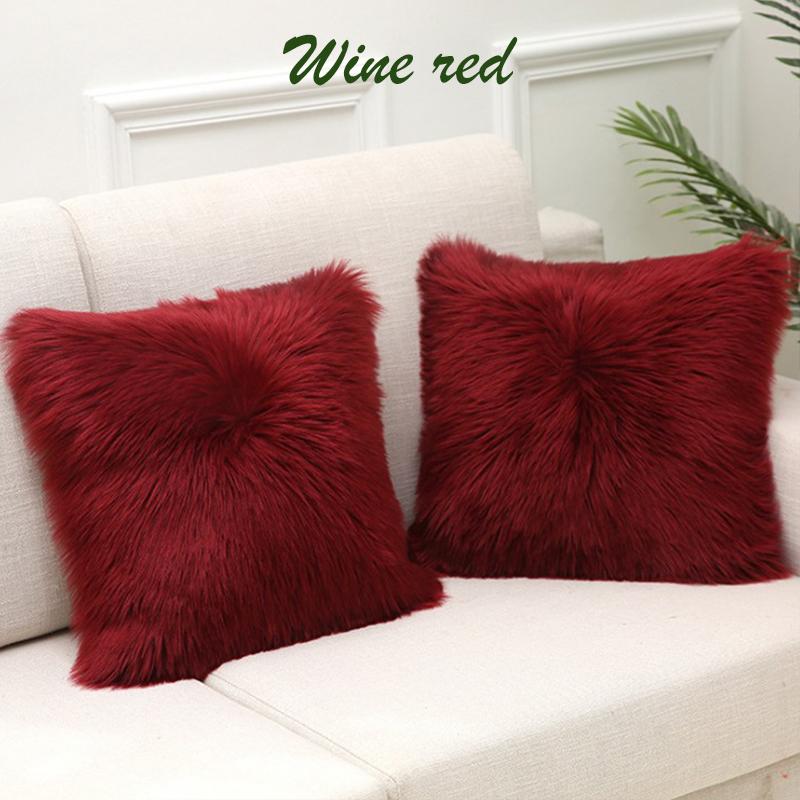 1 шт., мохнатый пушистый чехол, наволочки, наволочка, мягкий меховой плюш 45x45 см