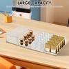 Органайзер для чайных пакетиков, выдвижной ящик, штабелируемый, прозрачный, держатель для хранения косметики и украшений, коробка для кофейных капсул, большая вместимость, ящик для хранения чайных пакетиков
