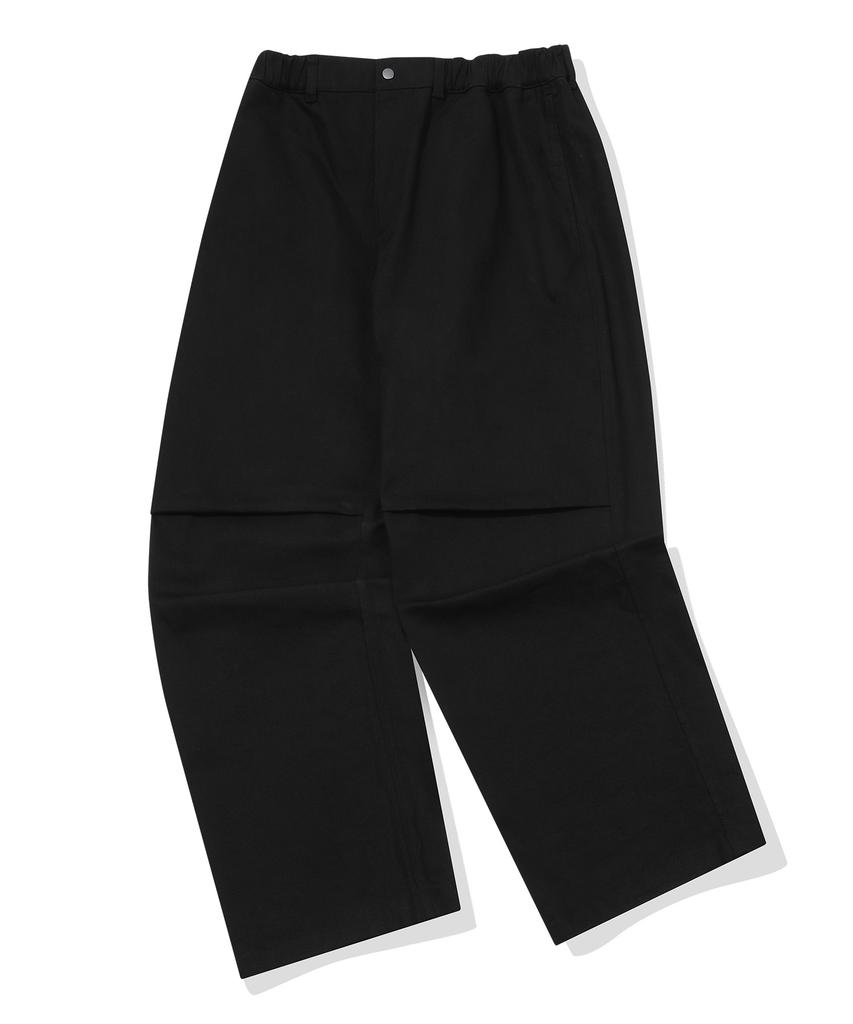 BEENTRILL Легкие хлопковые широкие брюки (черный)