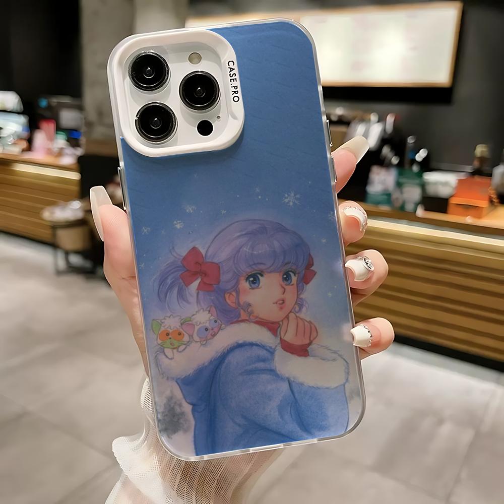 C-Кремовая Мами Магический Чехол Для Телефона Для iPhone 16,15,14,13,12,11,Mini,Pro,SE,MAX Белый Матовый Ударопрочный Чехол
