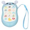 Music Phone Toy Volume Adjustable Soft Wear Resistant Educational Music Teething Toy Gift Blue