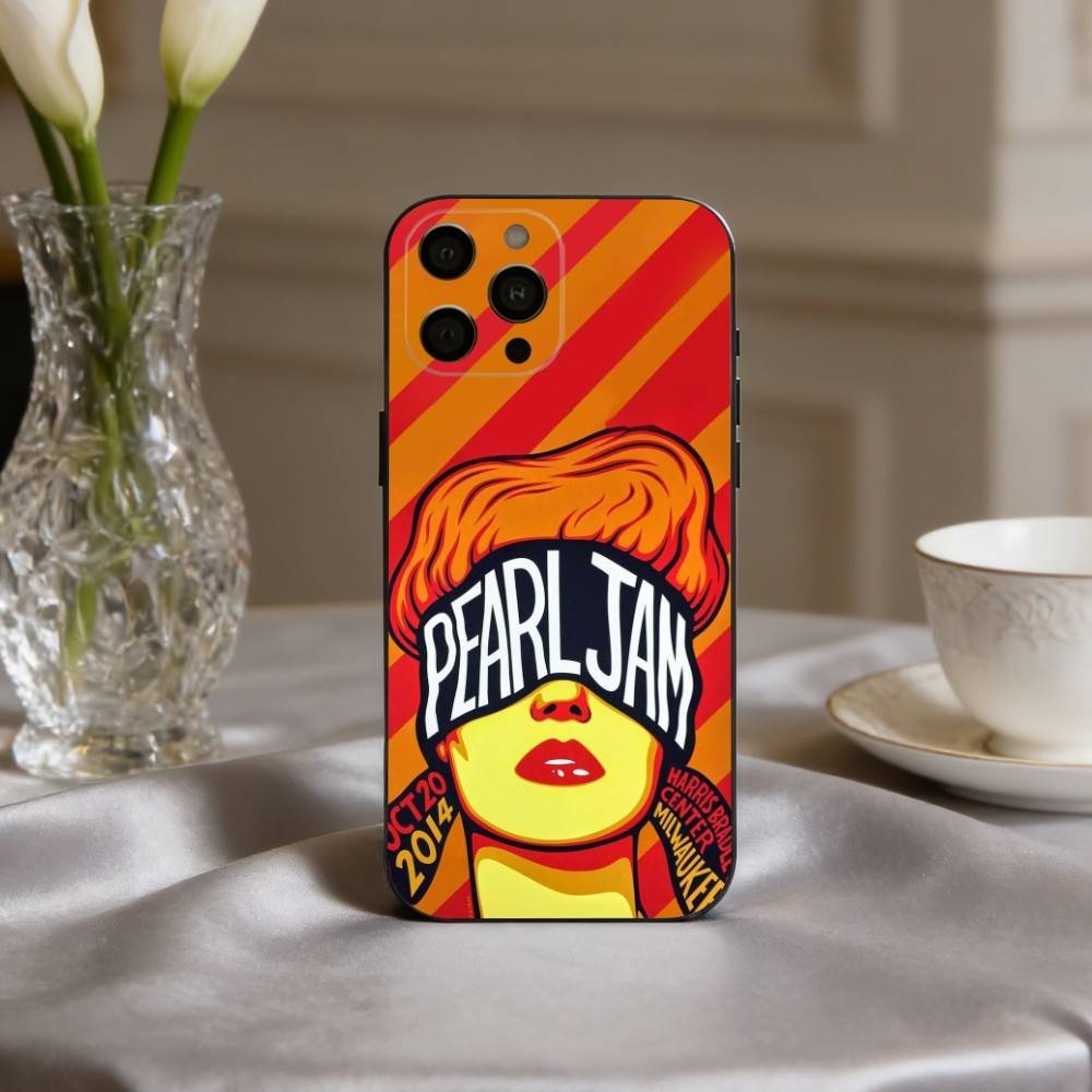 Grungy P-Pearl Jam Bnd Phone Case Silicone Soft For IPhone 17pro 16 15 14 13 12 11 X XR Plus Pro Max Plus