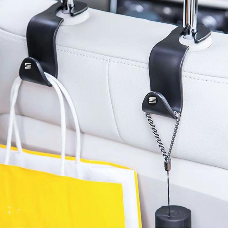 2/4 шт. Крючок для сиденья автомобиля Многофункциональная вешалка для хранения Автостайлинг для SEAT Leon FR 5 6 Alhambra MK3 MII Altea 5F Ibiza Toledo Cordoba
