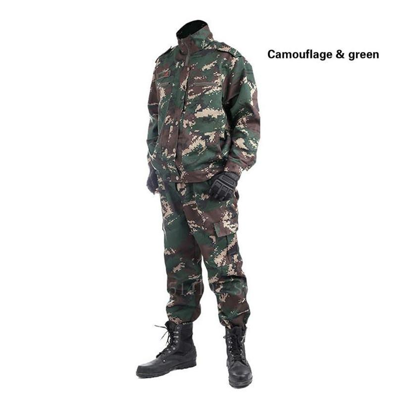 Military Uniform Tactical Clothing Men Special Forces Airsoft Soldier Training Combat Clothes Jacket Set Camouflage