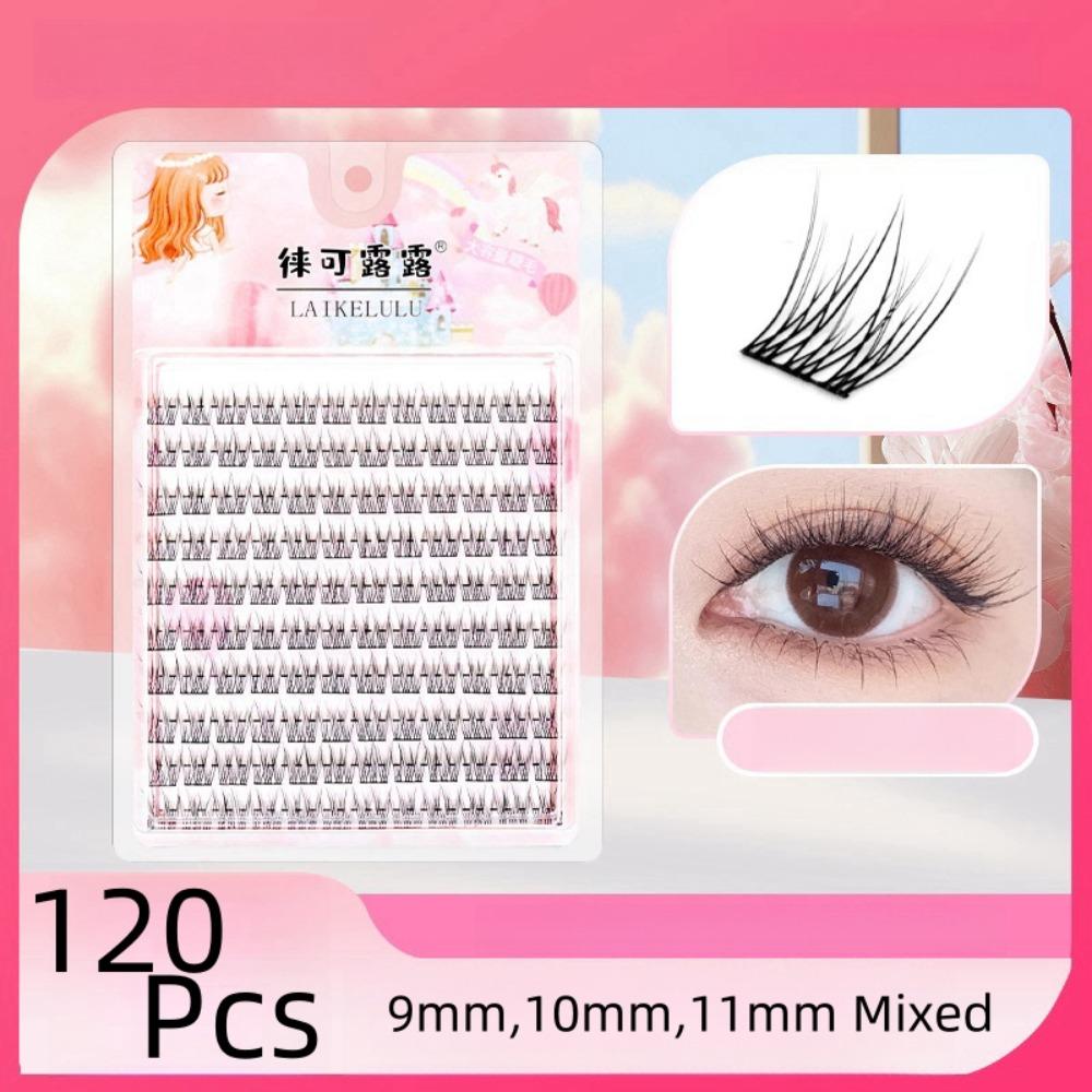 Comic Eye Glue Free Fake Eyelashes Soft Cluster False Lashes Individual Fake Eyelashes  Make Up