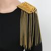 Breastpin Club Tassel Chain Epaulette Cool Jacket Vintage Brooch  Stage Performance