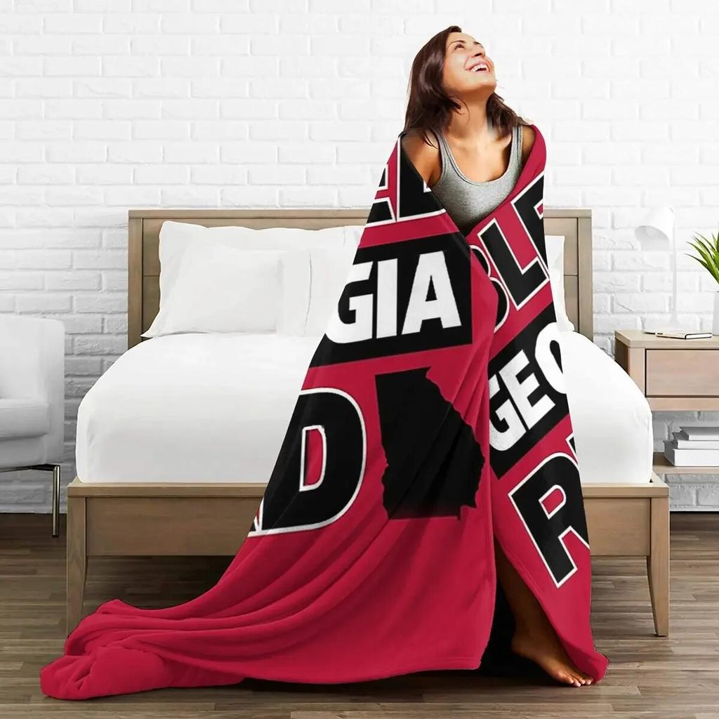 Одеяла I Bleed Red Georgia UG Bulldog Pride, мягкое теплое фланелевое одеяло, плюшевое одеяло для кровати, гостиной, пикника, путешествия, домашнего дивана