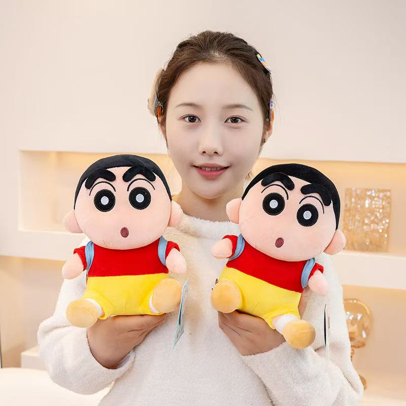 Latest Backpack Crayon Shin Chan Doll Kawaii Stuffed Plush Toy Doll Cartoon Anime Cute Pillow Children's Birthday Gift Doll
