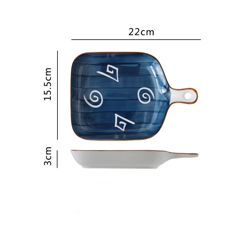 Керамическая форма для выпечки «Пномпень», салатницы, миска для запекания сыра на гриле с ручкой, кухонный инструмент для выпечки в духовке, керамическая пластина для закусок