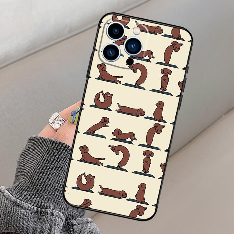Skeleton Yoga Phone Case For iPhone 16 15 13 12 11 14 Pro Max 15 16 Plus 12 13 mini XR 16e Funda Cover