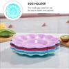 Переработанный держатель для яиц на 12 ячеек Простые лотки для яиц для холодильника Случайный цвет Пластиковая тарелка для яиц Закуска