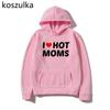 I Love MILFs Mothers Day Hoodies I Heart MILFs Husband Hoodie Harajuku Pullovers Spring/Autumn Unisex Unisexga Tops Unisex Clothing