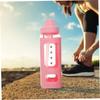 700ml Kawaii Water Bottle for Girls,Cute Kids Water Bottles with Straw 3D Sticker Drinking Bottle Portable Leak Proof Water Jug
