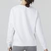 Adidas Sweatshirts Women's White Crew Neck Moderate Regular HM7077