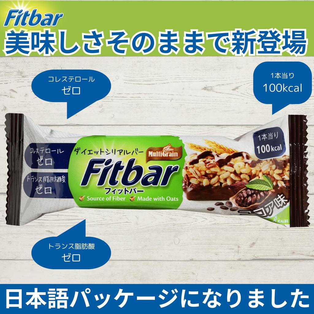 Fitbar диетический злаковый батончик какао (12 штук, ароматизатор)