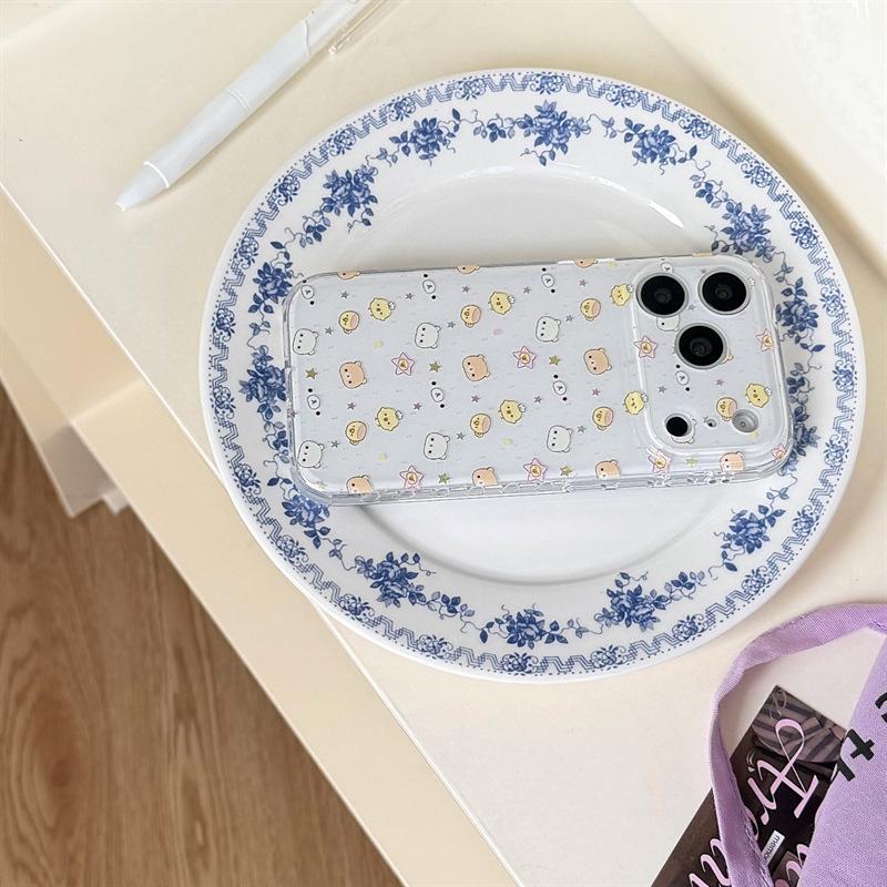 Милый чехол Rilakkuma с цыпленком для iPhone 16/15 Pro Max/14/13