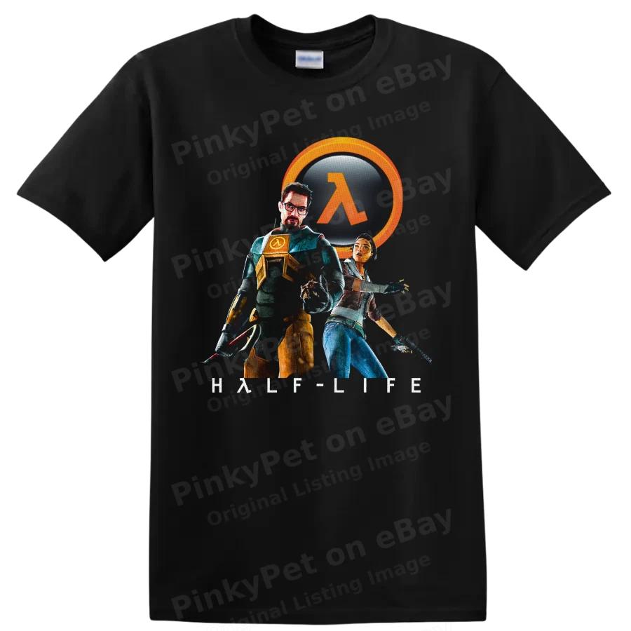 Half Life Гордон Фримен Аликс Вэнс Экшен Игра Графическое Искусство Футболка Игровая Футболка