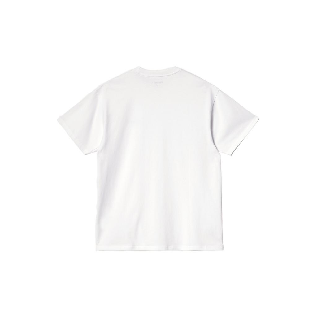 Carhartt WIP Мужская футболка American Script с коротким рукавом Белый Уличная одежда I029956-02-XX