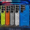 KEYSION Противоударный чехол для Samsung S23 Ultra 5G S23 Plus S22 + прозрачный сотовый чехол для телефона Galaxy S22 Ultra