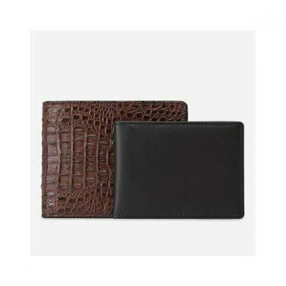 Daks Brown Crocodile Leather Wallet Dbwa2f718w3