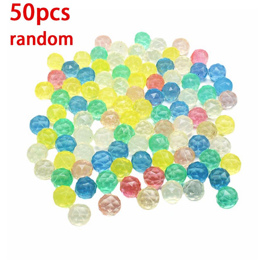 15/50pcs Floating Diamond Bouncy Ball Elastic Ball Training Tool Festival Party Gashapon Supplies Cat Interactive Game Props XJM