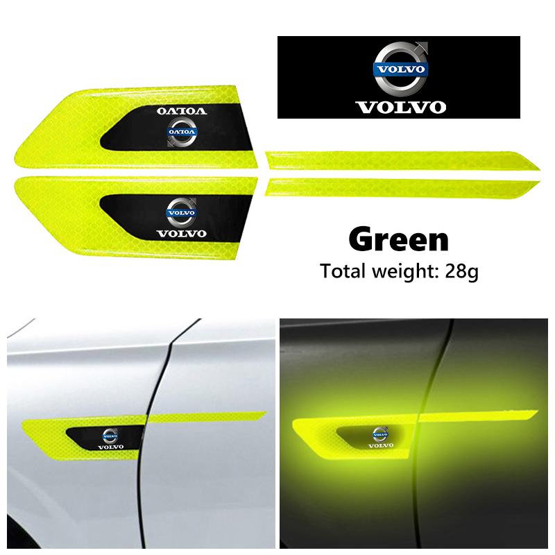 Для автомобиля Volvo Светоотражающие наклейки Автомобильные Предупреждение о столкновении Декор V40 V60 C30 C70 S60 S80 S90 XC40 XC60 XC70 XC90 T6
