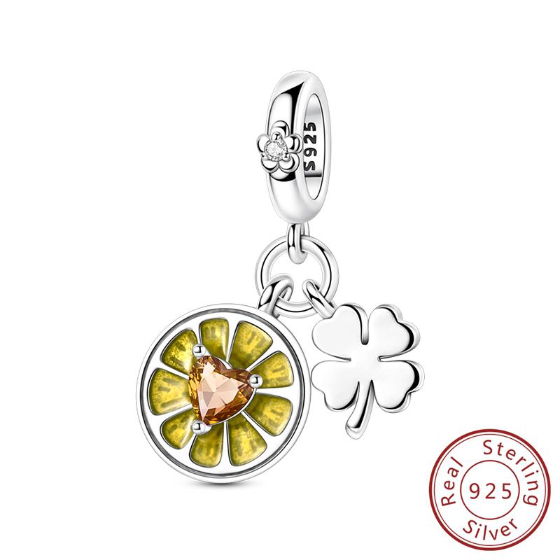 New Charms Copper Lemon Pendants Charms Fit Original Charms Bracelets Or Necklace Beads Diy Jewerlry Accessories