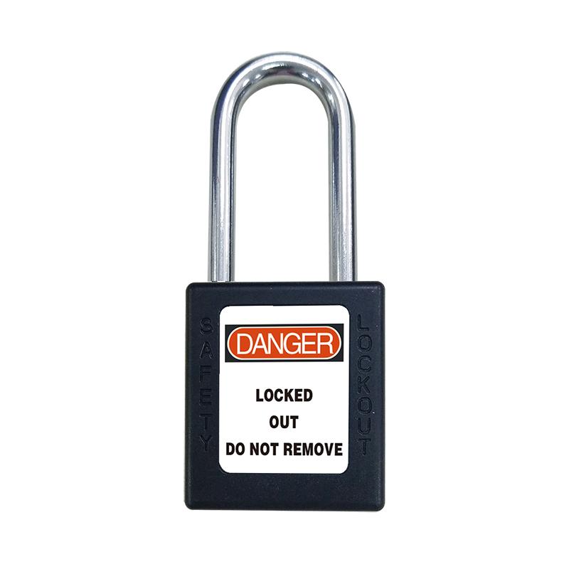 High Quality ABS Lock Body Steel Shackle Safety Padlock WithKeyed to Differ