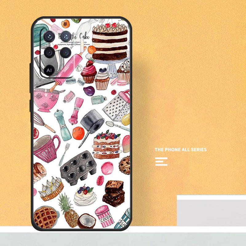 Baking Cook Chef Case For Oppo A18 A38 A58 A78 A98 A5 Pro A6 A15 A54 A74 A94 A17 A57 A80 A60 A40 A16 A76 A96