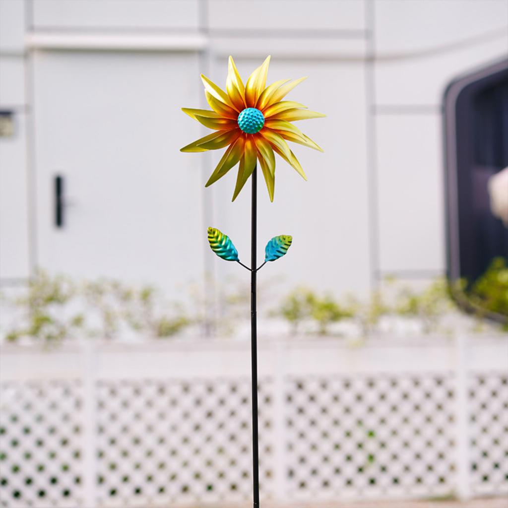 Metal Garden Stakes, Windmill Decorative Garden Stakes, Colorful Metal Flowers, Decorations, Suitable For Indoor And Outdoor Use