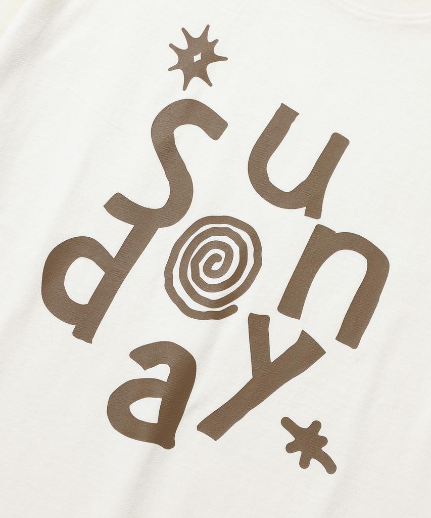 KIIMUIR Футболка с коротким рукавом Sunday Vibe_Слоновая кость