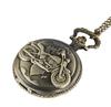 Винтажные антикварные карманные часы с подвеской и цепочкой, ожерелье, подарочные часы с брелоком для мотоцикла